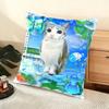 Frutiger Aero Art Cushion Cover Soft Short Plush Pillow Cover Smooth Cozy Texture Aesthetic Cushion Case Home Decor