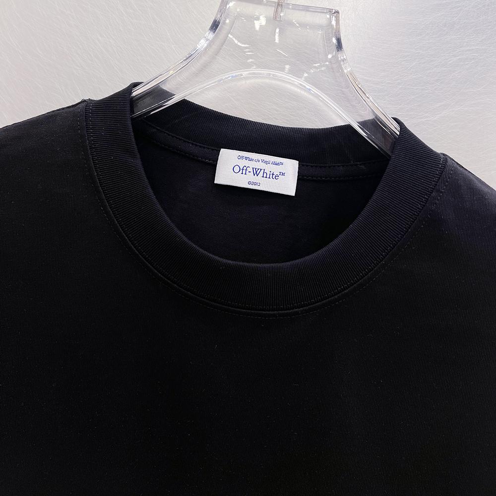9281 Off-White Sommer Herren und Damen Reines Baumwoll Print Oversized T-Shirt Street Wear