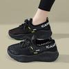 Summer new large mesh flying woven women's shoes versatile trend sports shoes breathable outdoor casual shoes