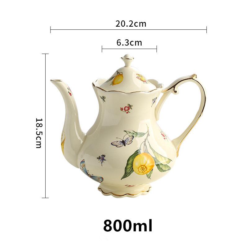 

Горячая Распродажа Керамический Чайник Европейский и Американский Пасторальный Стиль Дом Офис Сервиз для Послеобеденного Чая Чайник Кафе Кофейник лимон