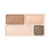 MUJI Eyeshadow Gold OAP57A4S 4-Color Set, Brown, 4.5 G,