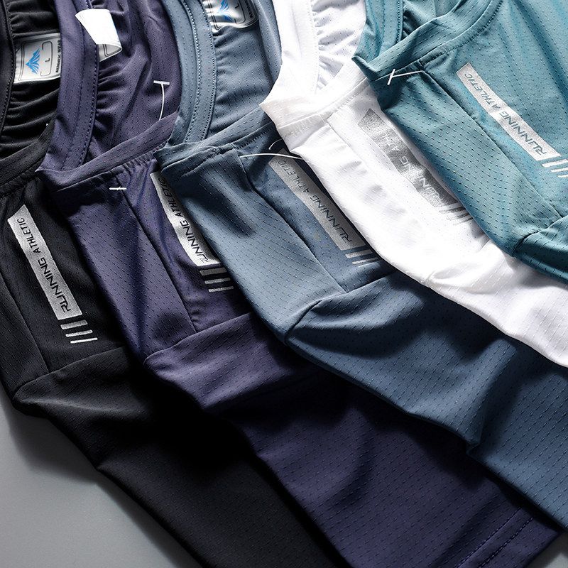 Sports Short Sleeve Original Order Men Quick Drying Clothes Ice Silk T-shirt
