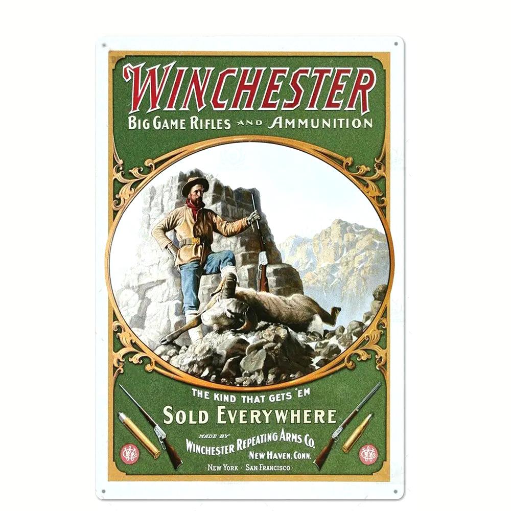 Vintage Hunting Plaque Metal Posters Signs Wall Decor for Man Cave Room Decorative Metal Plate Hunter