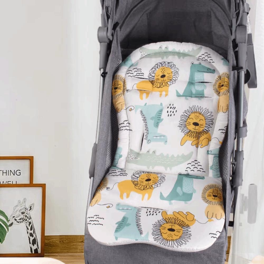 Comfortable Baby Pram Seat Mat Cartoon Printed Dining Chair Cotton Pad Baby Stroller Cushion  Kids