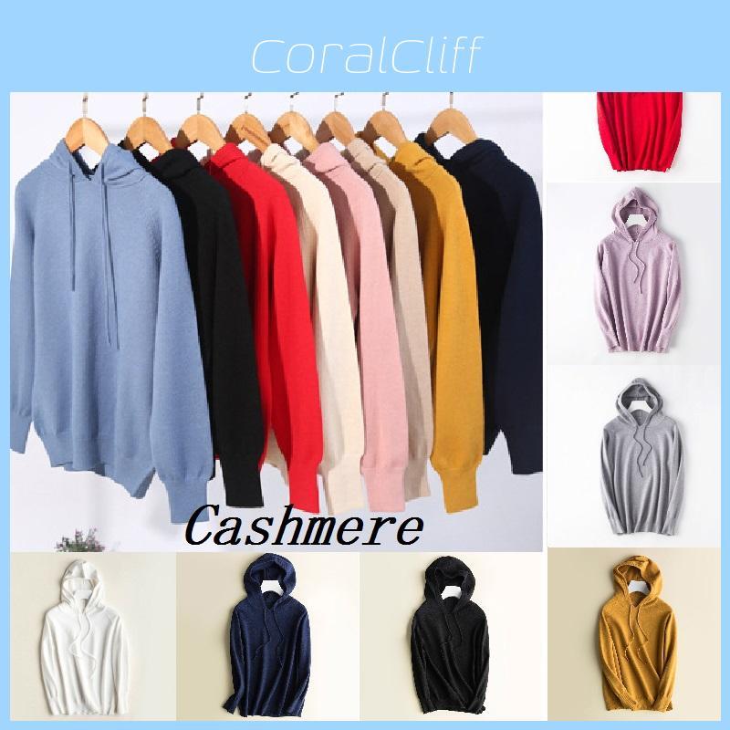 Women's Loose Sweater Knitted Soft Cashmere Hoodies Coat For Cozy Comfort