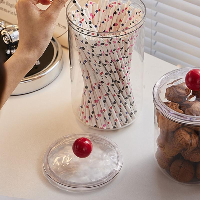 Plastic Airtights Coffee Bean Storage Jar With Easy Open Lid Leakproof Designs for Kitchen Organization