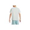 Nike T Shirts Men's Light Silver Crew Neck Moderate Straight Fit FN2646-034
