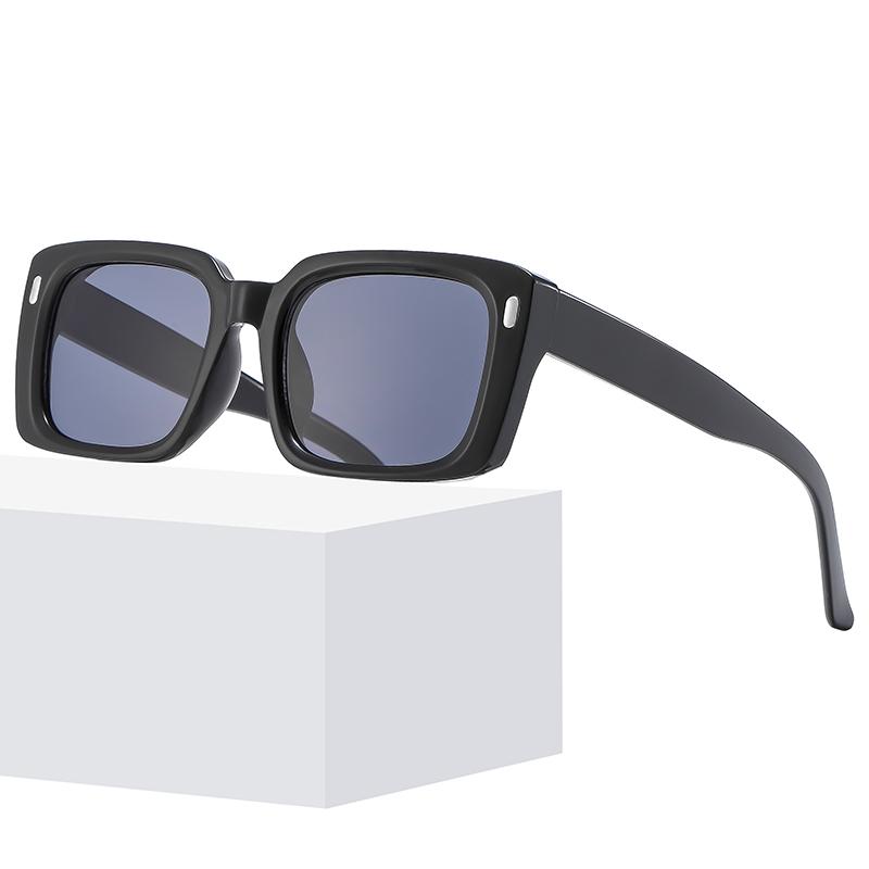 Fashion New Square Sunglasses Retro Rice Nail Design Personality Versatile Trendy Street Shooting Sun Glasses Female