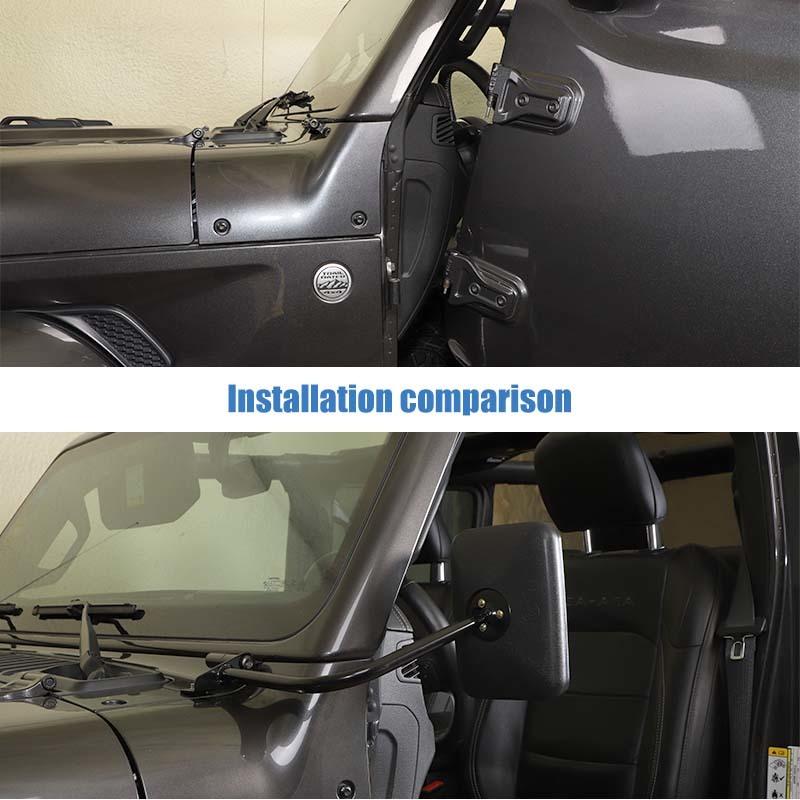 Motor Scharnier Umkehr Spiegel Für Jeep Wrangler JL Für Gladiator JT 2018 Up Auto Styling Zubehör