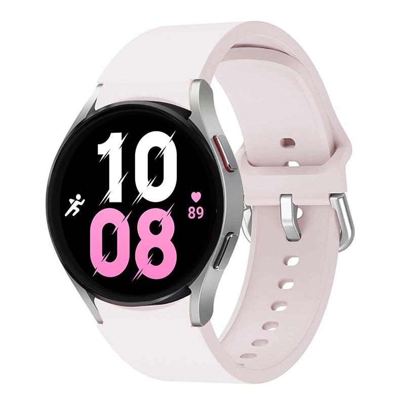

Original Strap For Samsung Galaxy Watch 4/5/6 classic 47mm 43mm 44mm 40mm No Gaps Silicone Bracelet Galaxy Watch 5 pro 45mm band Galaxy 5 Pro 45mm