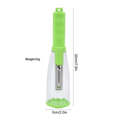 Pelapatate con contenitore in acciaio inox Gadget da cucina Pelapatate Julienne per verdure e frutta