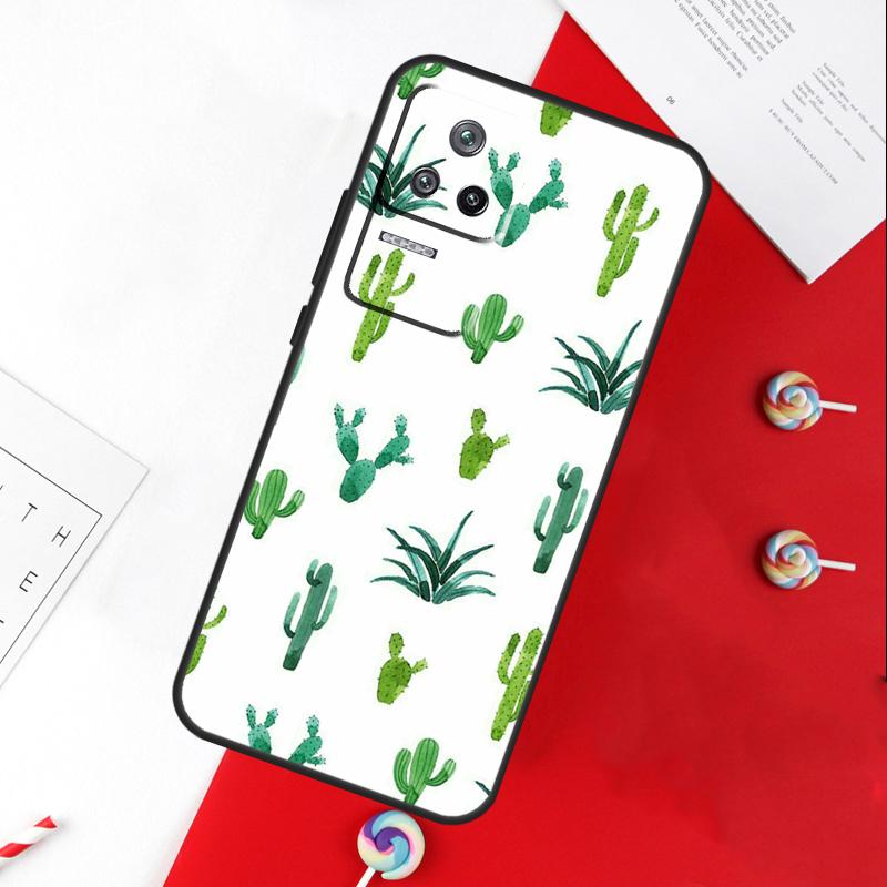 CACTUS BANANA RETRO VINTAGE SUMMER Cover For Xiaomi 14 Ultra 15 13 11T 12T 13T 14T Pro POCO X7 Pro X3 X5 X6 M6 F5 F6 Pro Case