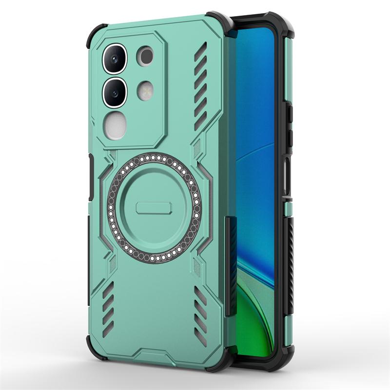 For Vivo T4x Case For Vivo T4x 5G Funda Shockproof Anti-knock Magnetic Adsorption Wireless Charge Back Cover For Vivo T4x Case