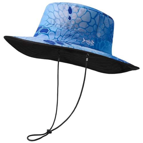 [Bassdash] Bassdash UPF 50+ Sun Hat with Laser-Perforated Mesh, Unisex, Outdoor, Fishing Hat, Adjustable