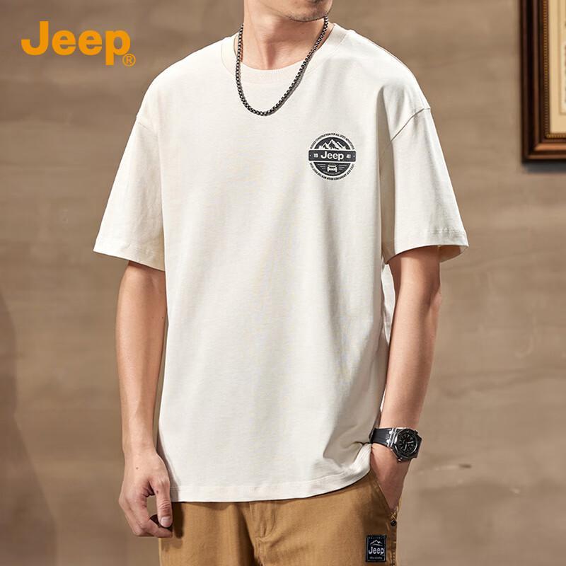 Jeep Men s Summer Pure Cotton Loose Fit T-Shirt XL