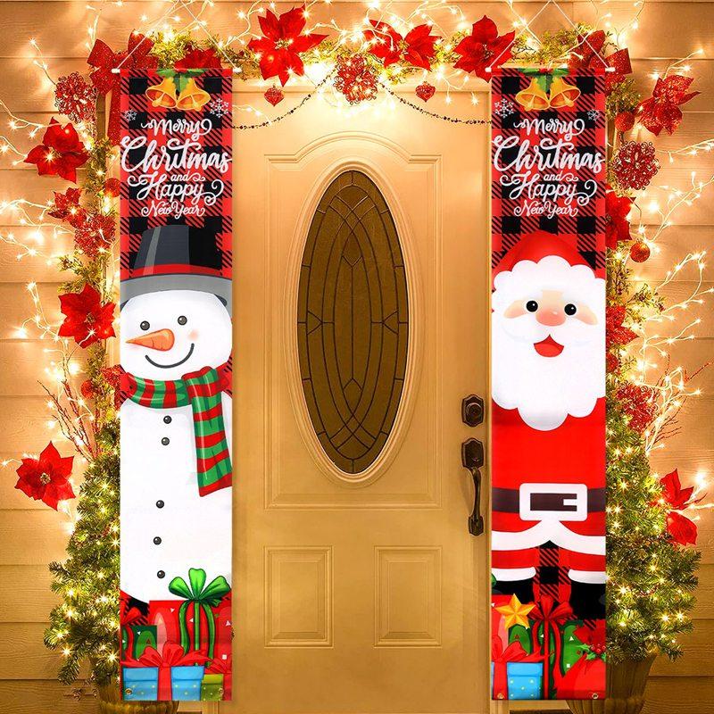 Nutcracker Soldier Door Banner Decor 2026 Christmas Decorations for Home Xmas Hanging Ornaments Navidad Noel Gifts New Year 2026