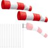 Airport Windsock Ripstop Outdoor Hanging Heavy Duty Wind Measurement Sock Bag with Reflective Belt Waterproof Thickened
