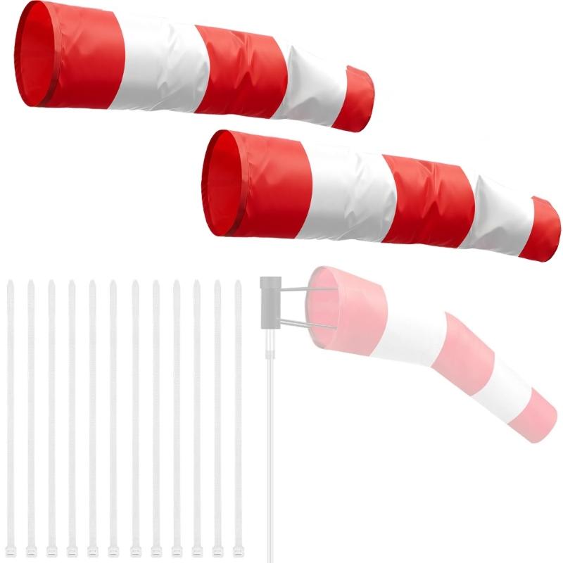 Airport Windsock Ripstop Outdoor Hanging Heavy Duty Wind Measurement Sock Bag with Reflective Belt Waterproof Thickened