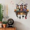 Rustic Style Key Rack Flat 2D Keys Storage Holder Practical Key Organizer  Halloween Decoration