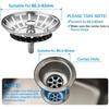 78/79/82/84mm Kitchen Sink Filter Hole Bathtub Hair Catcher Stopper Bathroom Sewer Drain Strainer Basin Sink Waste Filter Tool