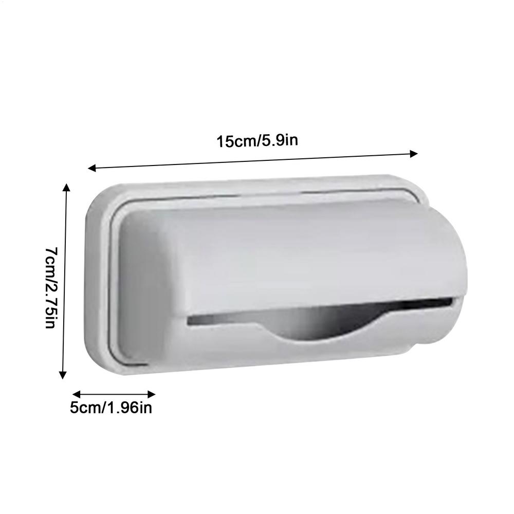 1Pc Garbage Bag Dispenser Roll Holder Self Adhesive Plastic Bag Holder Wall Mounted Garbage Bag Dispenser Kitchen Storage