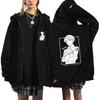 Anime Attack On Titan Printed Zip-Up Hoodie Unisex Casual Sportswear Long Sleeve Sweatshirt