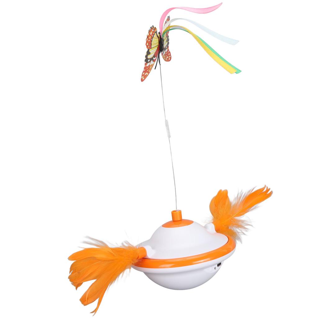 Electric Rotating Cat Toys Irregular Motion 2 Adjustable Speeds Electric Cat Teasing Toy 1500mAh