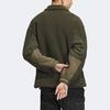 Adidas Originals Trefoil Faux Sheepskin Bomber Jacket Men Outerwear Cargo-Green Night-Sky HY7286