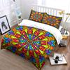 Colorful Mandala Pattern Home Decor Set Exquisite Three-Piece Bedding Set Gift For Kids And Adults