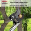 Delixi High-Altitude Stainless Steel Pruning Shears with Pole Extension for Tree and Fruit Branches