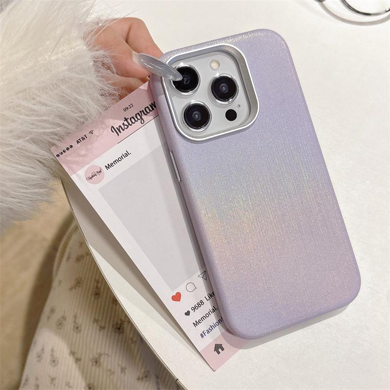 For iPhone13 14 15 16 Pro Max For Magsafe Rainbow Phone Case Magnetic Wireless Charging Alloy Lens Shockproof Protective Cover