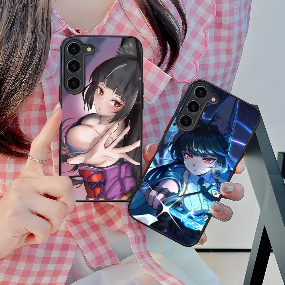 Zenless Zone Zero Hoshimi Miyabi Phone Case for Samsung Galaxy S25 S24 S23 S22 S21 Plus FE Ultra Colorful Silicone Cover Pretty