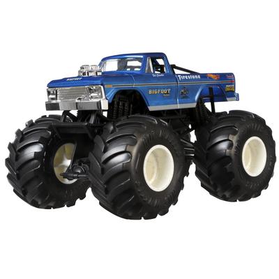 Hot Wheels Monster Truck Big Size Bigfoot Miniature Car 1:24 Scale Vehicle Toy for Ages 3 and Up (GWL11)