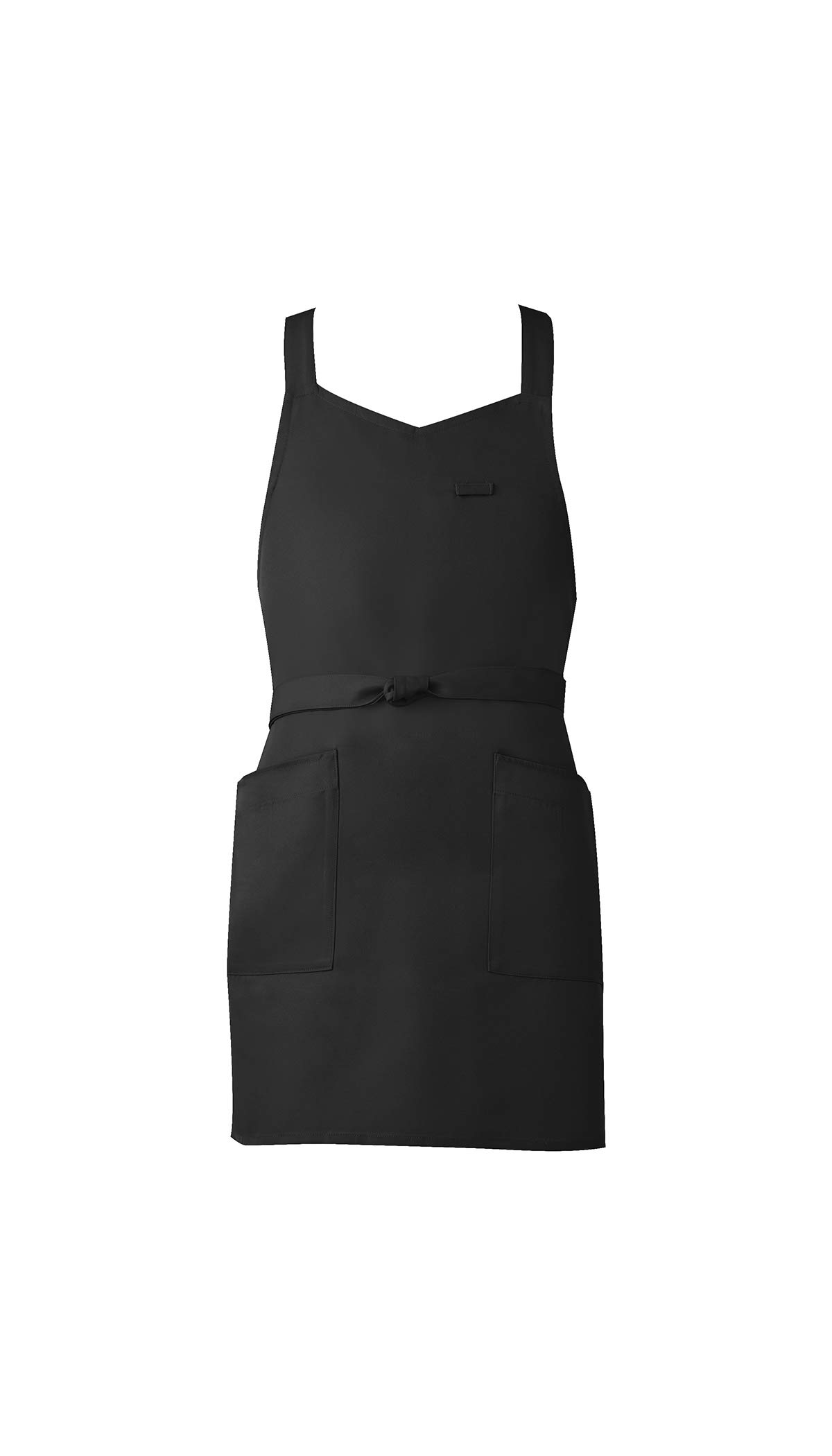 

KOEI Made in Japan bib apron for 70cm covers the MX70 X-shaped women, long, flame-retardant, anti-static, glossy, flame-resistant, buttocks, stylish, чёрный