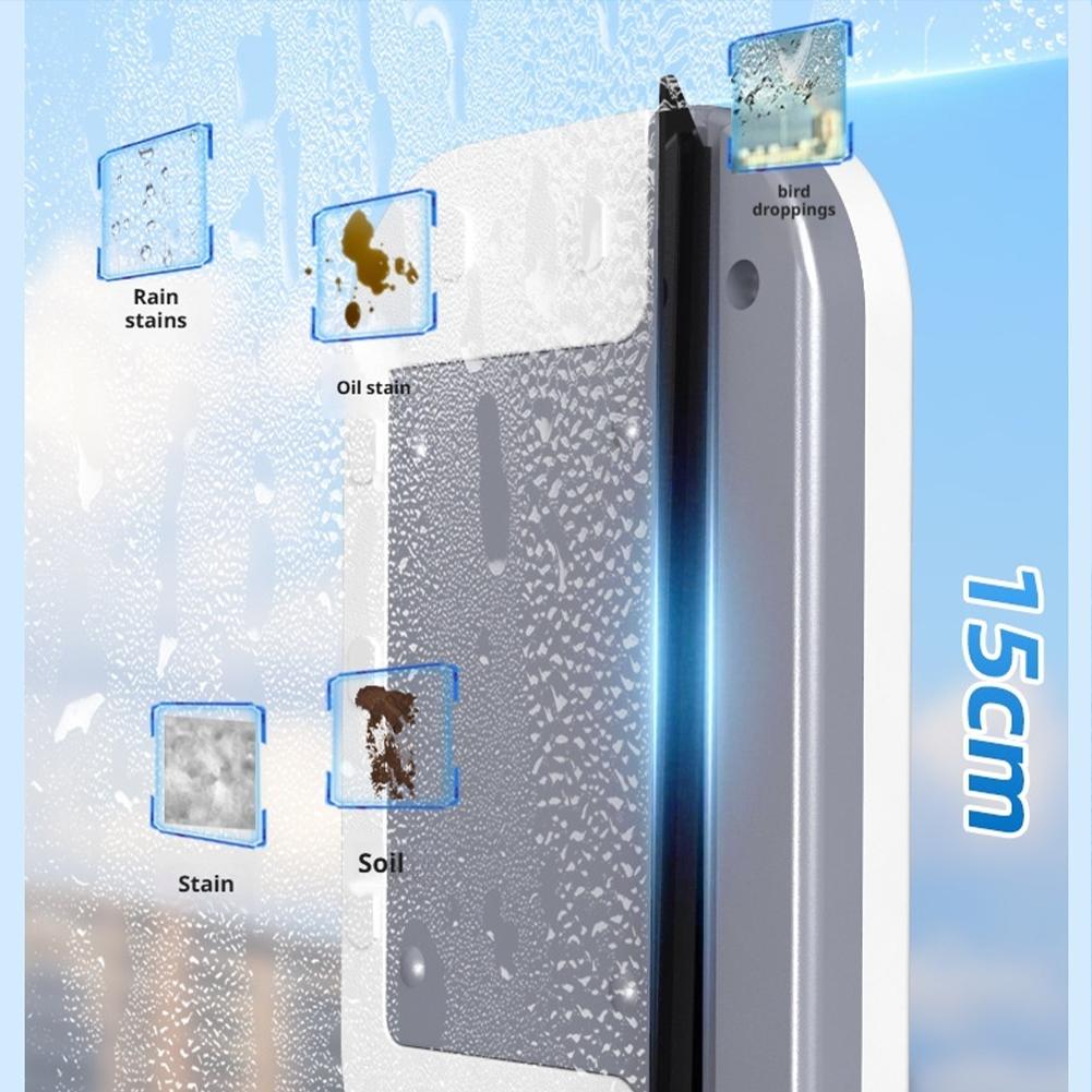 1pcs Glass Cleaning Double Sided Magnetic Window Cleaner For High Rise Building Indoor Outdoor Strong Suction Glass Wiper Tools