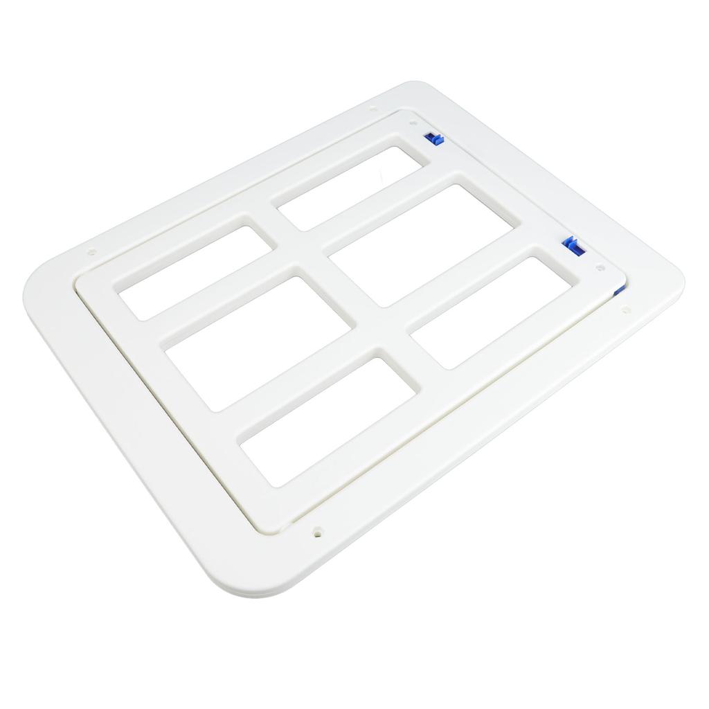 Porta per Cani Addensata in ABS Repellente per Zanzare Doppia Magnete Chiusura a Ventosa Porta a Rete per Animali Domestici Bloccabile con Viti