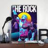 The Rock Retro Art Poster Customized Wall Art Vintage Metal Signs Retro Tin Plaque for Man Cave Decoration Room Desk Decor Home