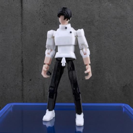 3D Printed Anime Character Figure, Movable Joints Action Figure with Accessories, Animation Model Ornament, Collectible Gift for Anime Fans