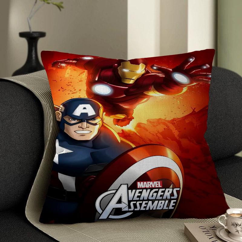 Marvel Wall Art Personalized Pillow Cover Kids Bedroom Wild Party Decor Pillowcase Kid Birthday Shower Gift