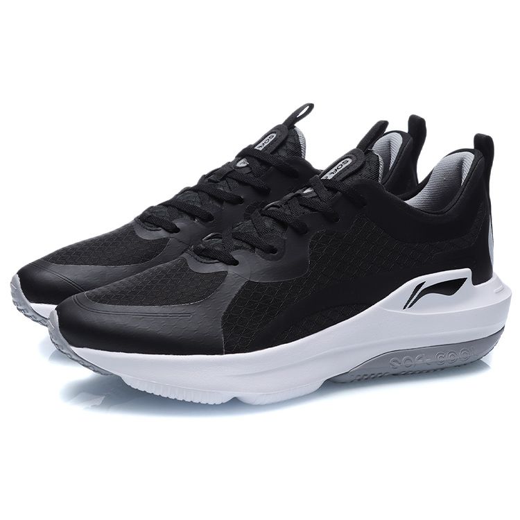 Li Ning Soft Cool Fabric TPU Shock Absorbing Non-Slip Wear-Resistant Breathable Lightweight Low-Top Sports Casual Shoes Men Sneakers ARHR045-2