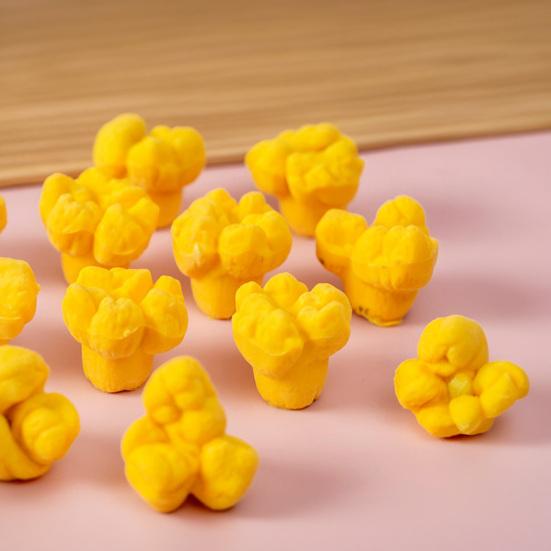 10Pcs Popcorn-Shaped Pencil Cap Eraser Set Cute Rubber Erasers for Kids Students Fun Classroom Prize School Supply Party Favors
