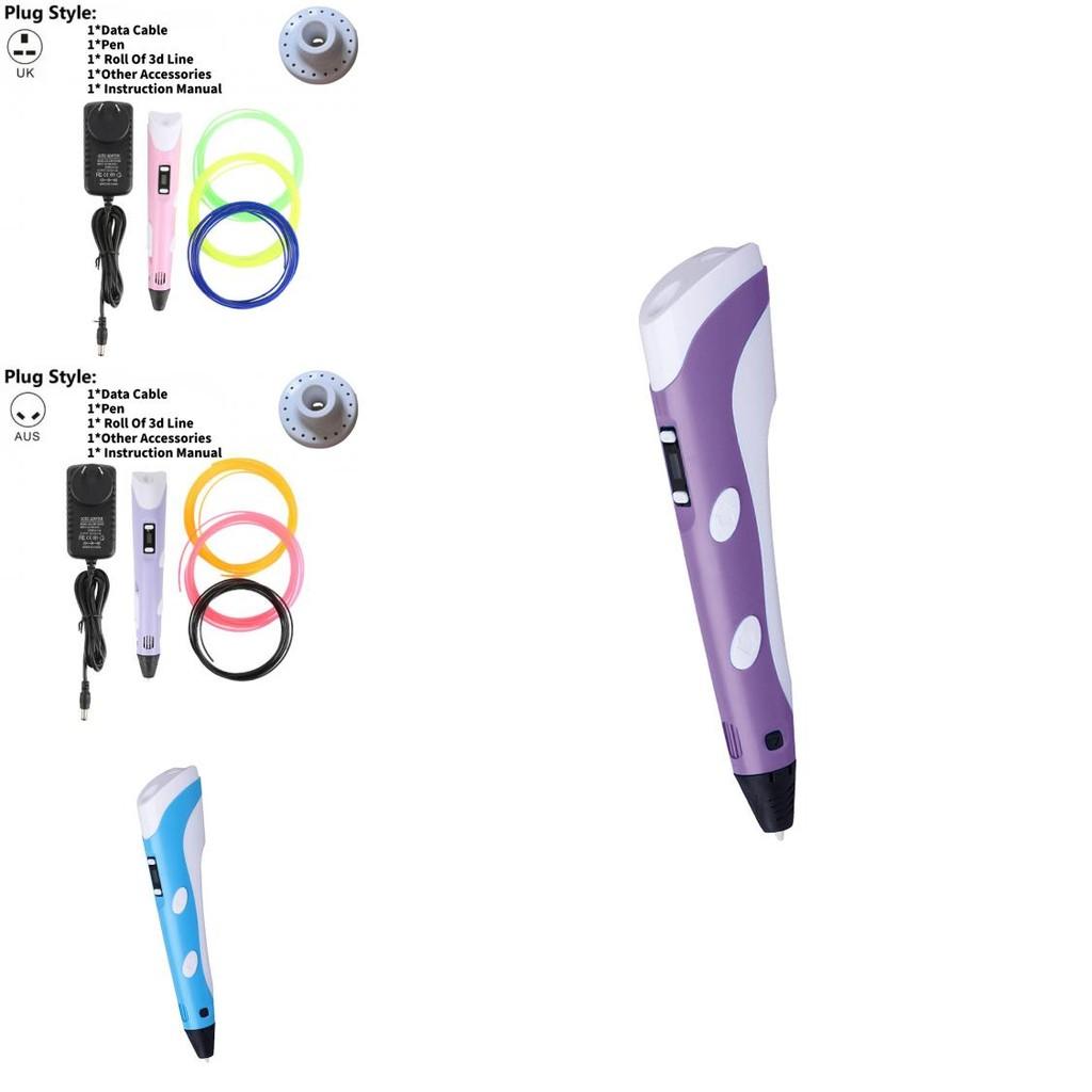 3d Drawing Pen With Pvc Sketchpad And Scissor For Children Art Gift