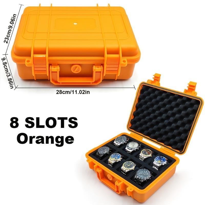 1pc Watch Storage Box, PP Material, Holds 4/8 Watches, Waterproof Dustproof, Great Gift for Valentine's/Father's Day/Christmas