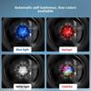 For Audi  A84Pcs 60mm 61mm 69mm LED Wheel Center Hub Cap Light Floating Illuminated Cover for Audi A3 A4 A5 A6 Q3 Q5 Q7 etc