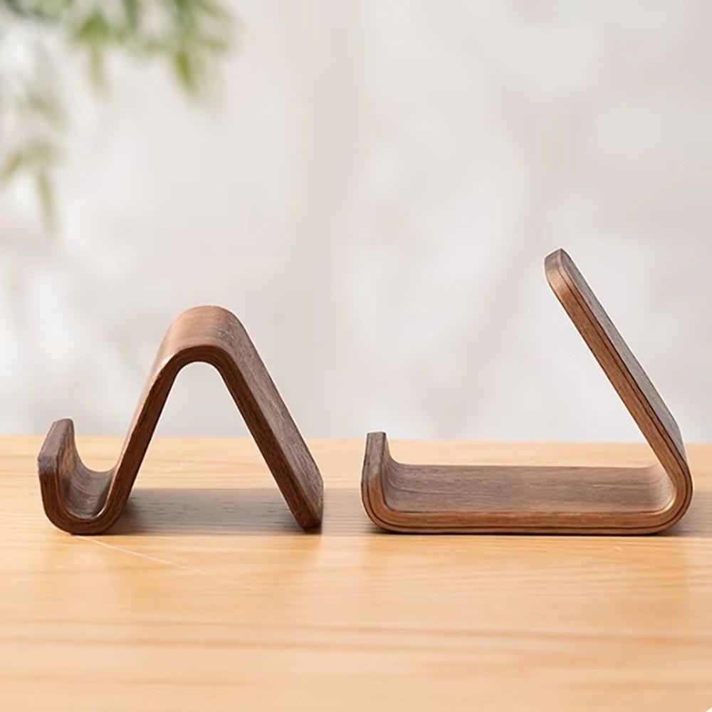 Stable Solid Wood Phone Holder Universal Phone Kickstand Desk Cell Phone Holder  Mobile Accessories