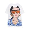 Fashion Style Summer New Arrival Women's Clothing Stylish Loose Easiest for Match Girl Print T-shirt 1165236 250