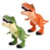 1 Set Swallowing Roaring Dinosaur Toy with Cage Movable Mouth Swing Tail Kids Tyrannosaurus Rex Action Figure Realistic Dino Model Toddlers Boys Girls