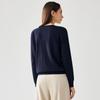 Women's Mulberry Silk Blend Abstract Print Long Sleeve Cardigan