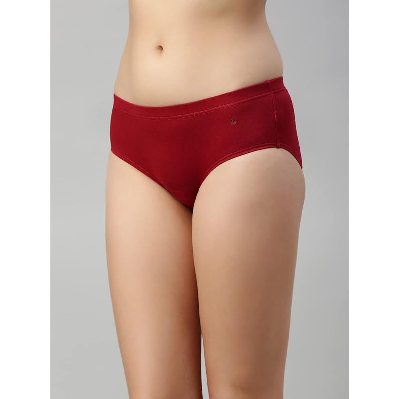 Enamor Women Mid Waist Cotton Panty (Multi_Medium) Multicolour M