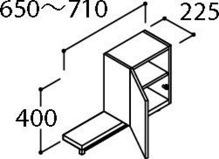 

LIXIL INAX Piala Тумба для прачечной фасад Белый (с регулировкой) ARK-652FL/VP1 белый